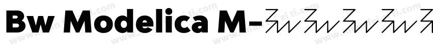 Bw Modelica M字体转换